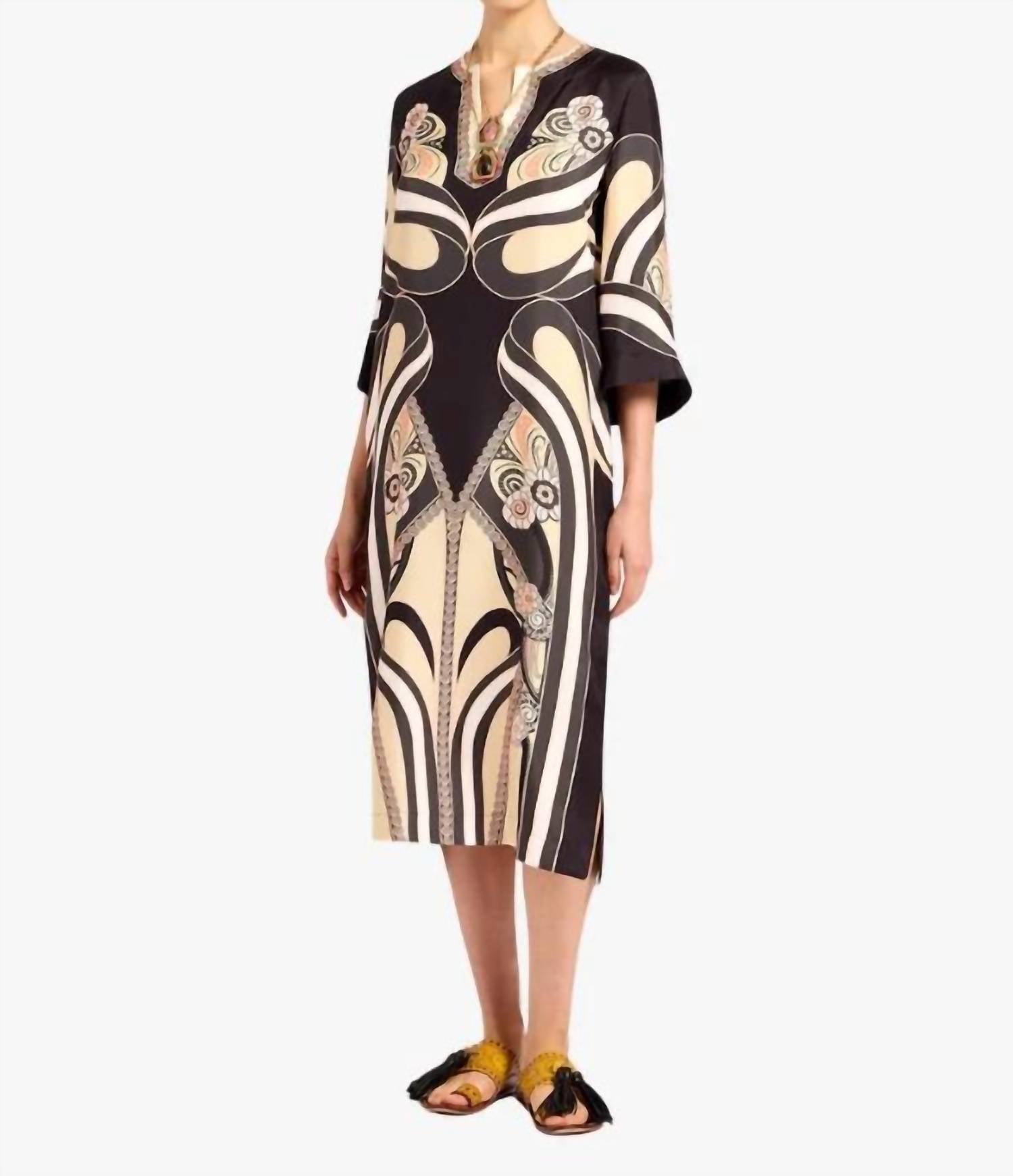 La Doublej - Women's Silk Twill Kaftan Dress