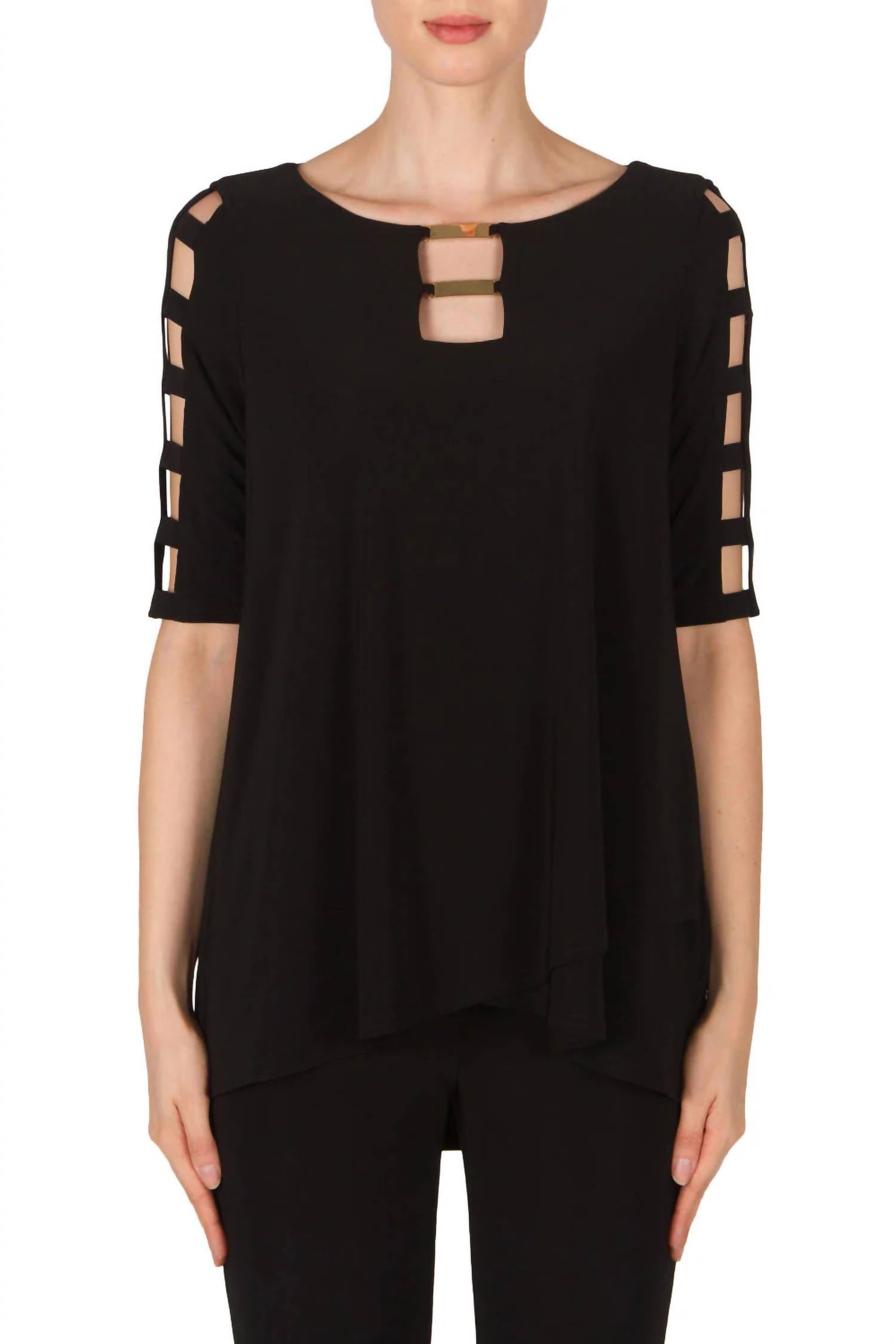 Cut Out Sleeve Top