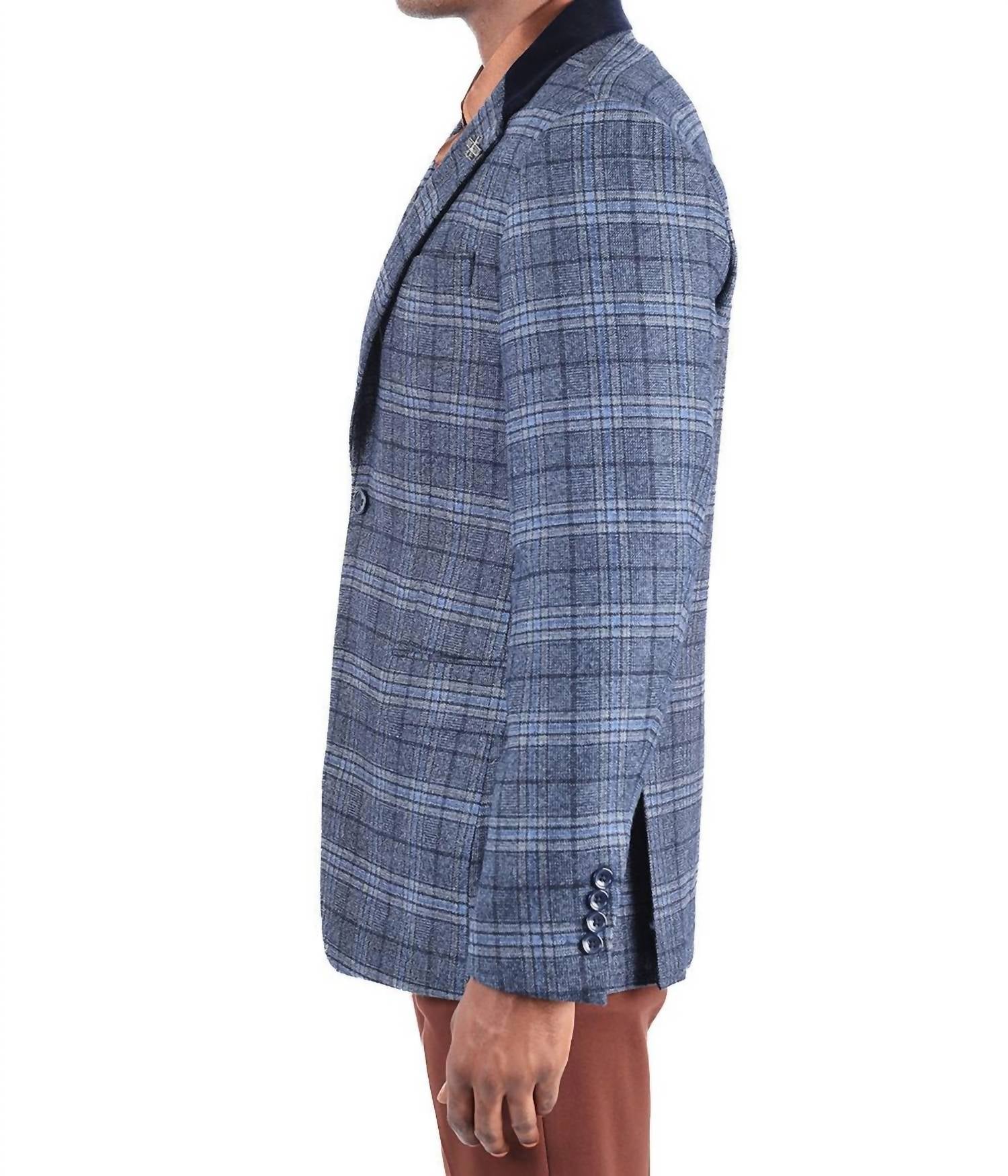 Barabas - Quilted Plaid Blazer
