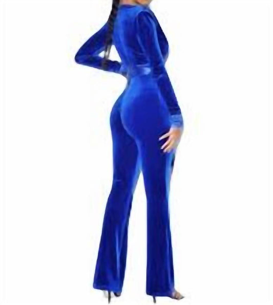 Miss Circle - velvet jumpsuit