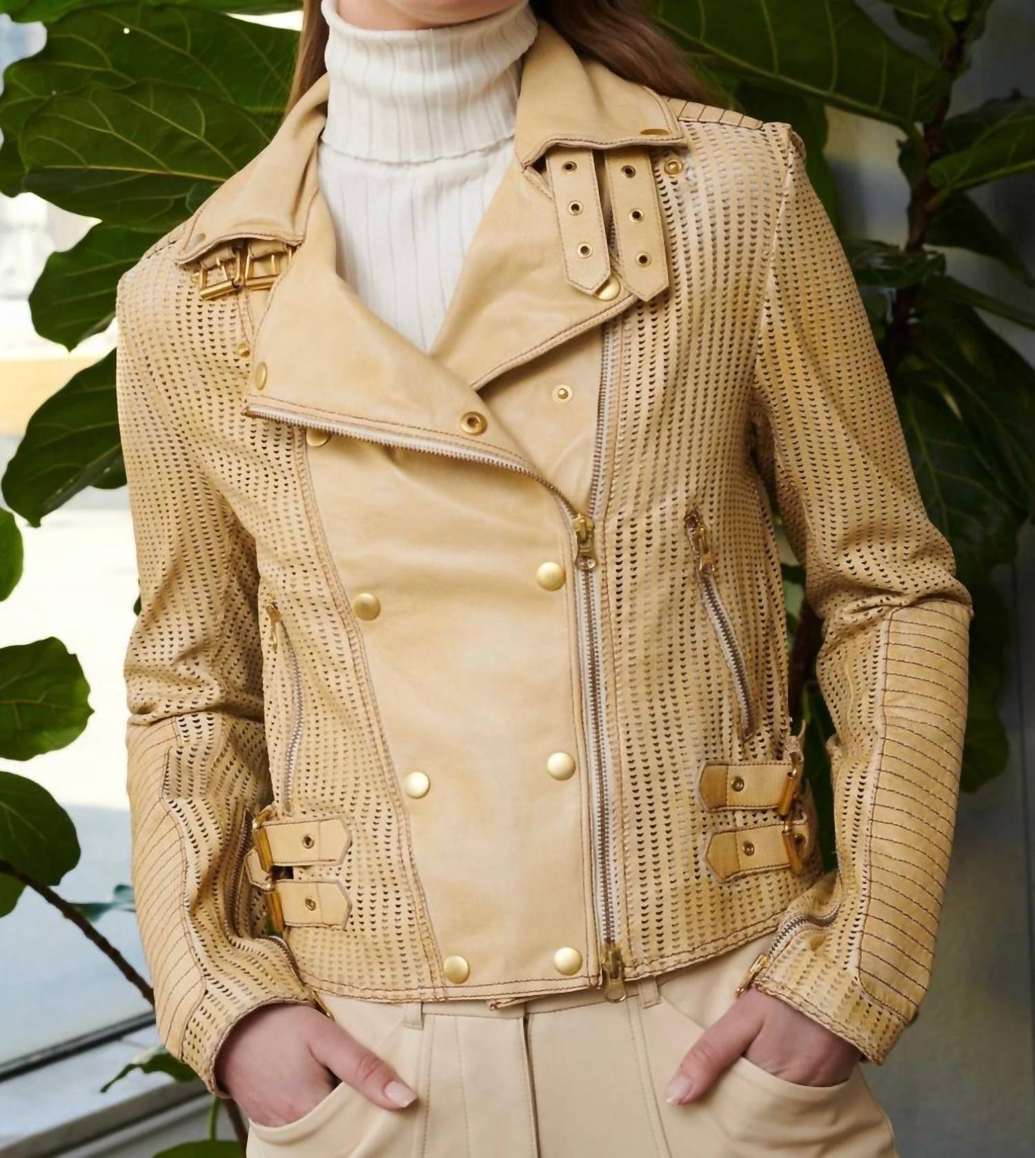 Jakett - Harley Perforated Leather Jacket