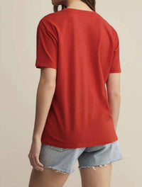 Z Supply Usa Boyfriend Tee in red - women's t-shirt - view 4