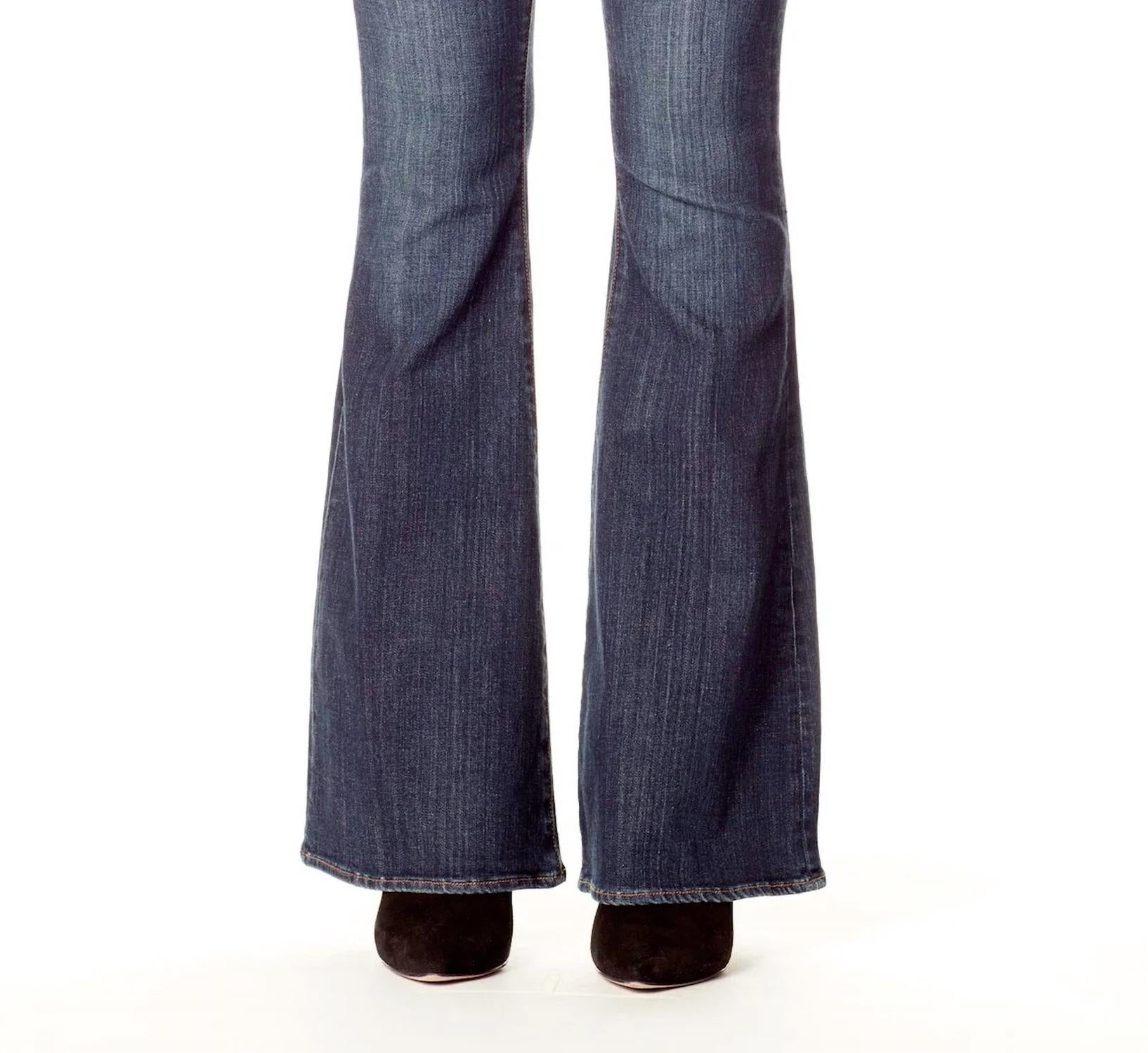 articles of society Faith Flare Jeans in sinister - women's jeans - detail view