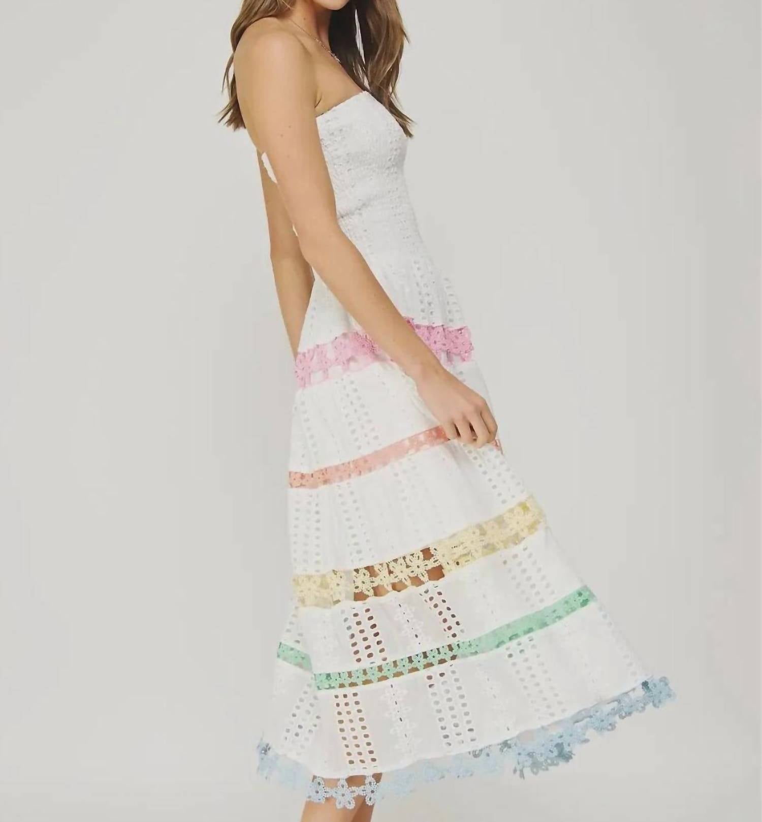 Strut & Bolt - Lena Eyelet Midi Dress