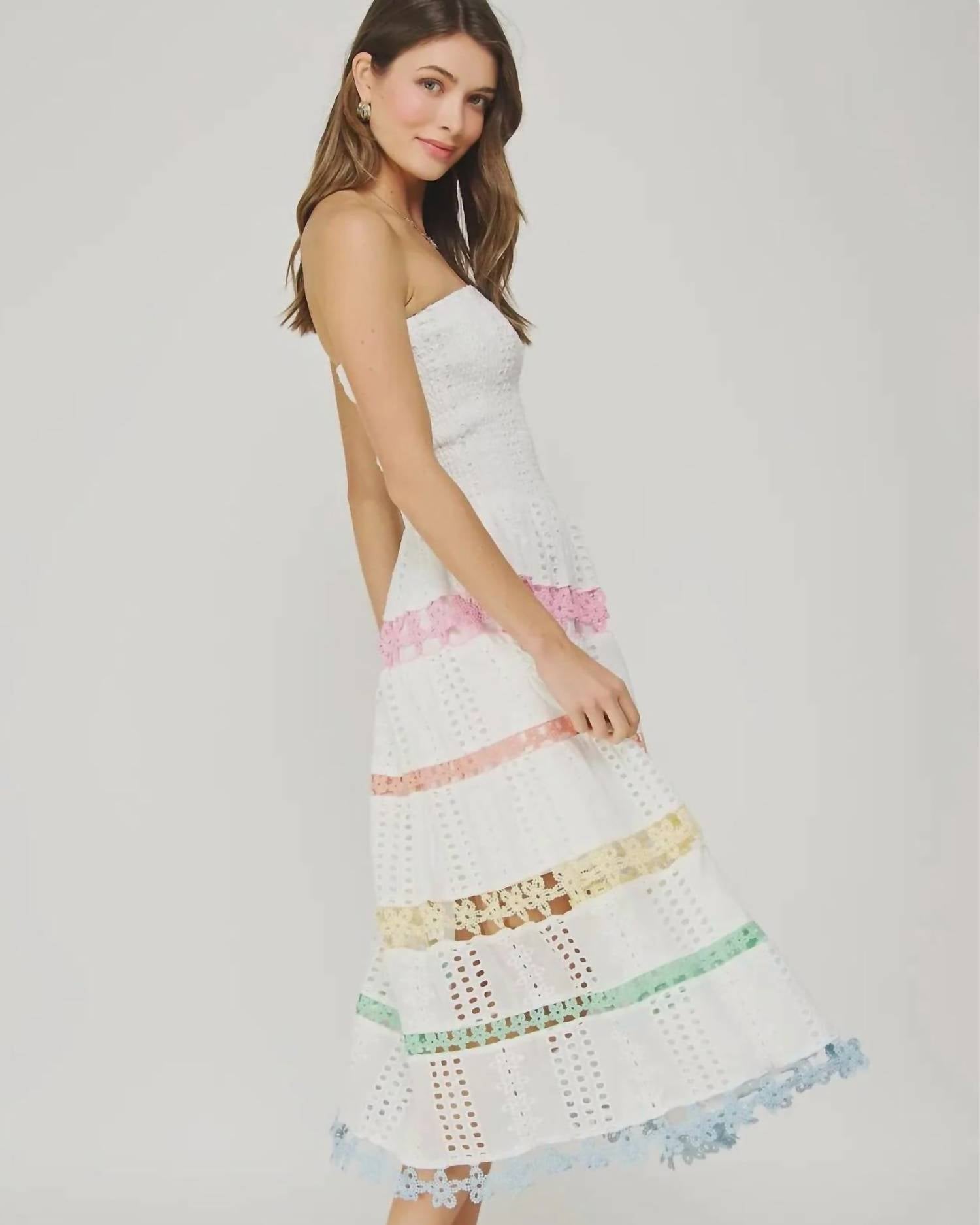 Strut & Bolt - Lena Eyelet Midi Dress