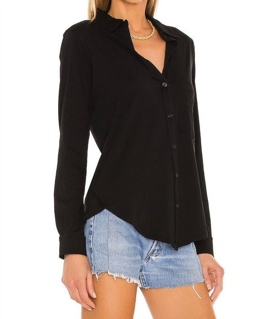 Bobi - Collar Pocket Tee Button Down Shirt