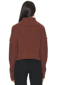 Cleobella Serah Sweater in coco - women's sweater - alternate view