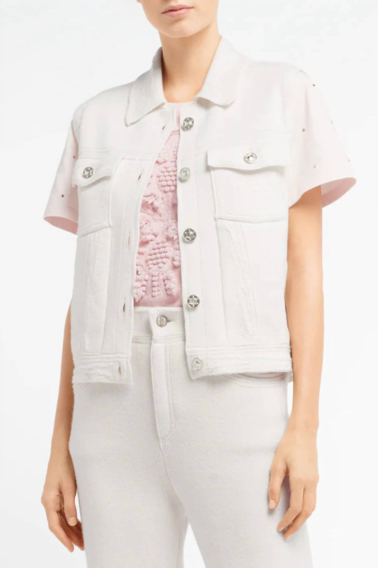 Barrie - Oversized Sleeveless Denim Jacket