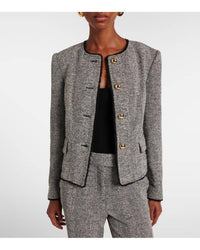 SIMKHAI Ivie Blazer in black white - women's jacket