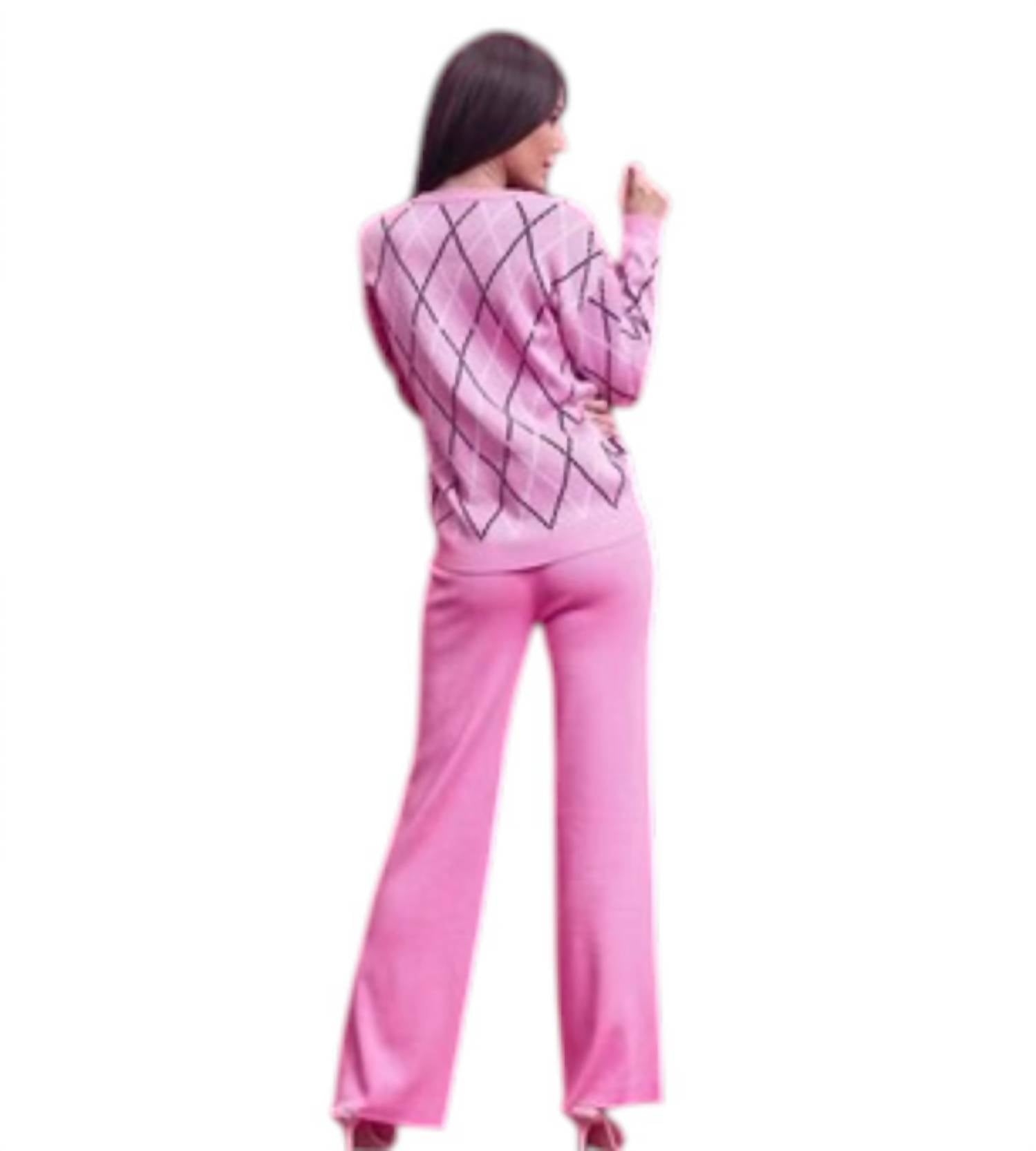 Rivir - Lia Checkered Knit Set
