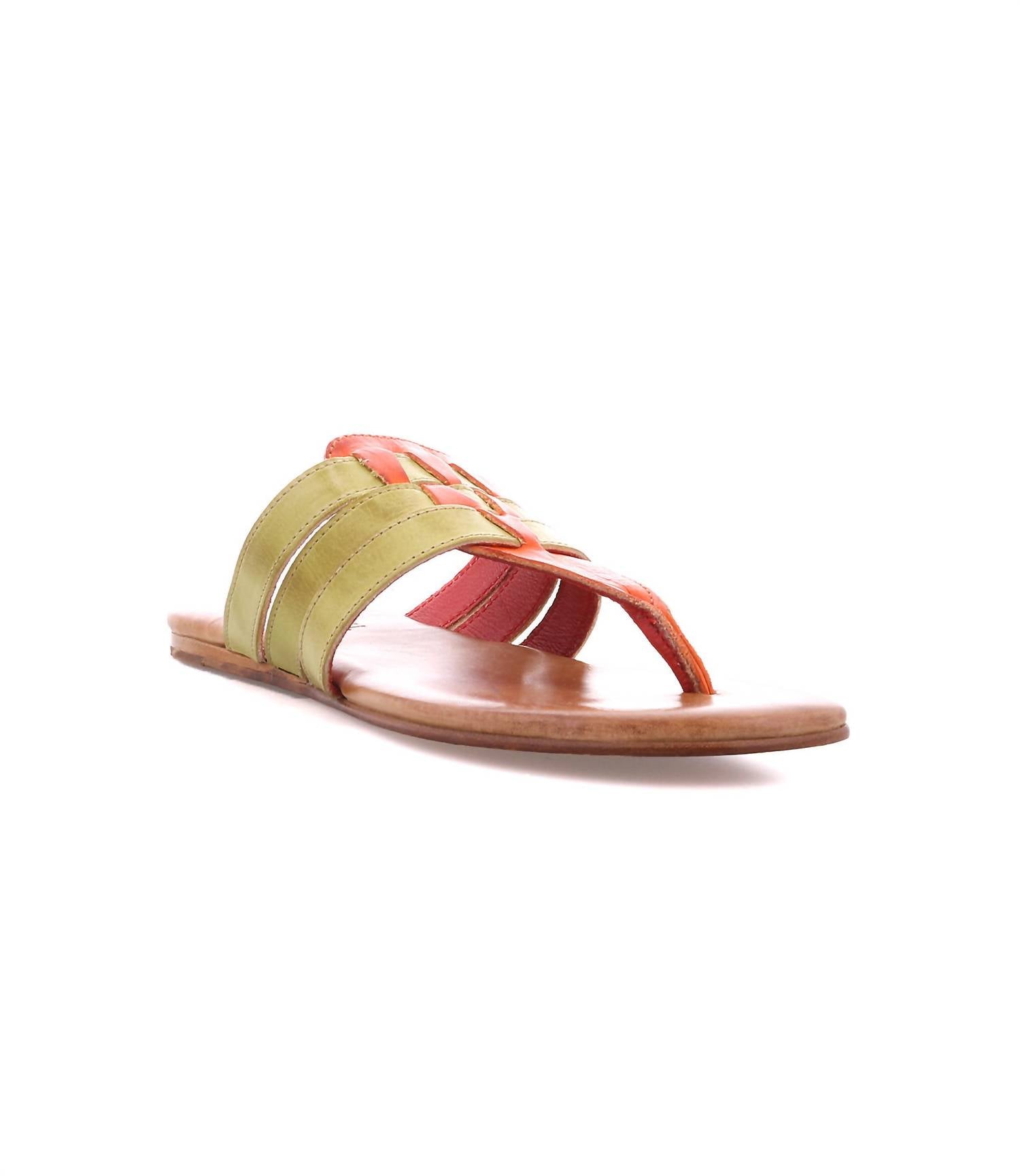 Bedstu - Women's Yoli Slip-on Leather Thong Sandal