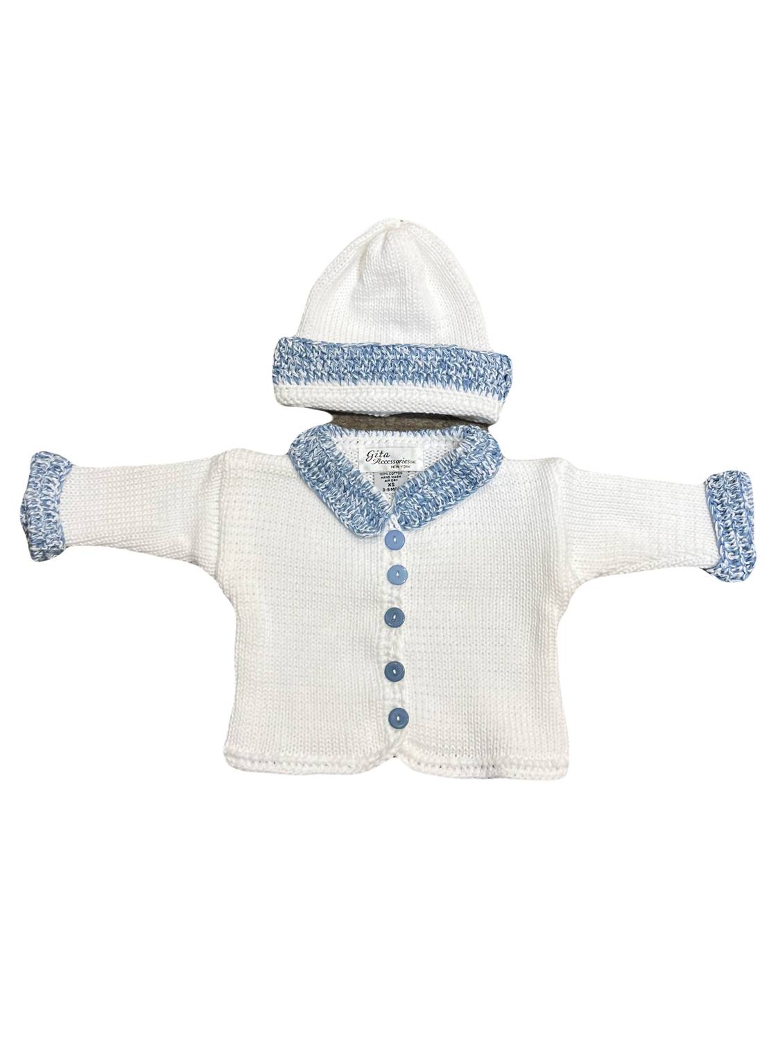 Gita - Boy's 2pc Sweater With Collar & Cuff