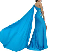 Terani Couture - Asymmetrical Bodycon Sleeveless Long Prom Dress