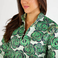 Caryn Lawn - Keri Jacquard Rose Dress
