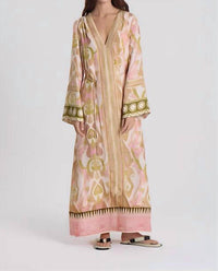 Maria Cher Delancey Anne Long Dress in pink vibes - women's dress