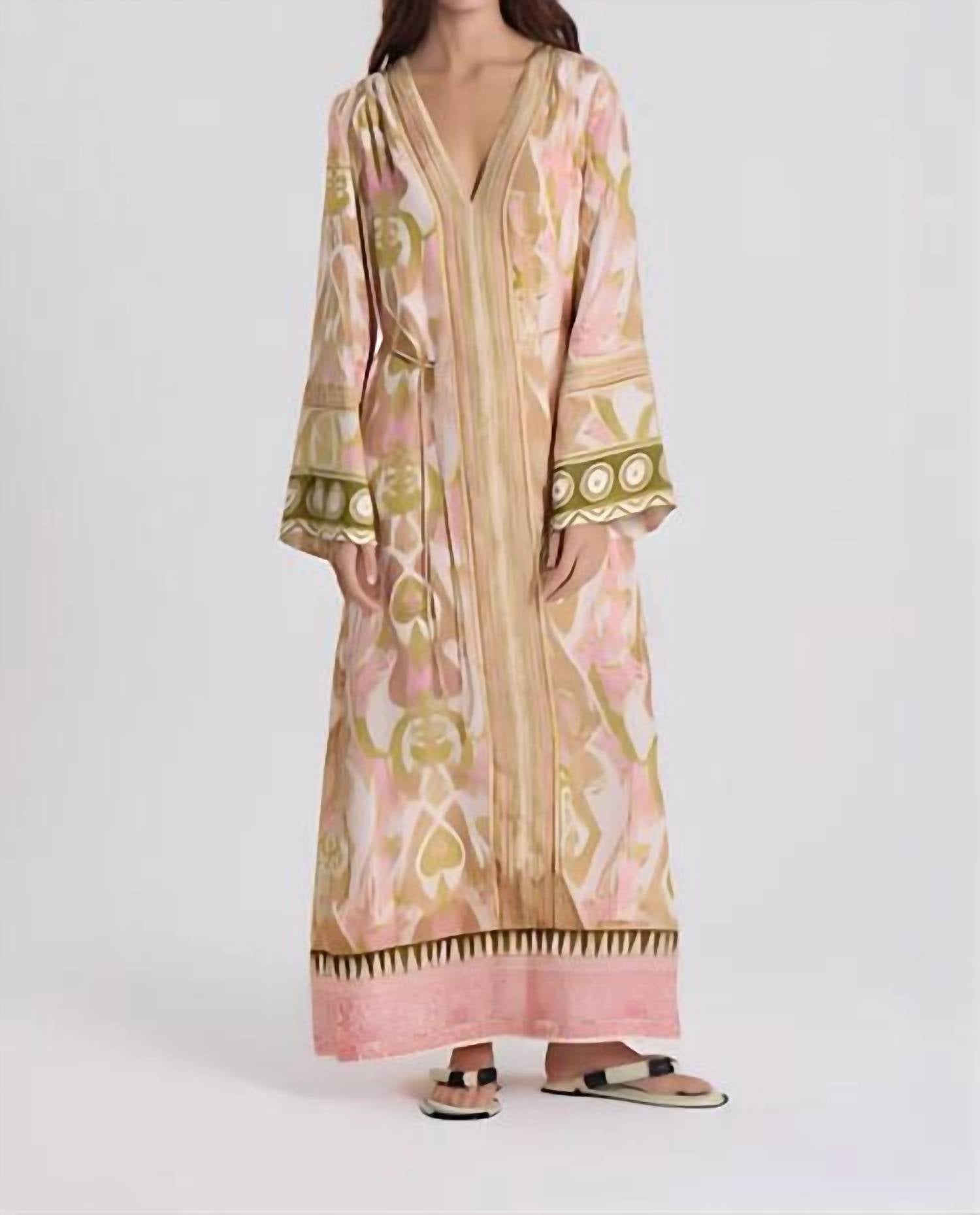 Maria Cher Delancey Anne Long Dress in pink vibes - women's dress