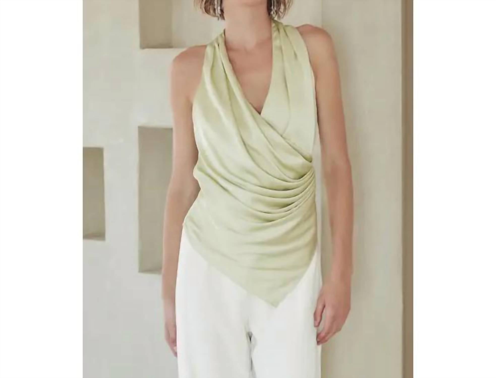 Fore Collection - V-neck Wrap Halter Neck Top