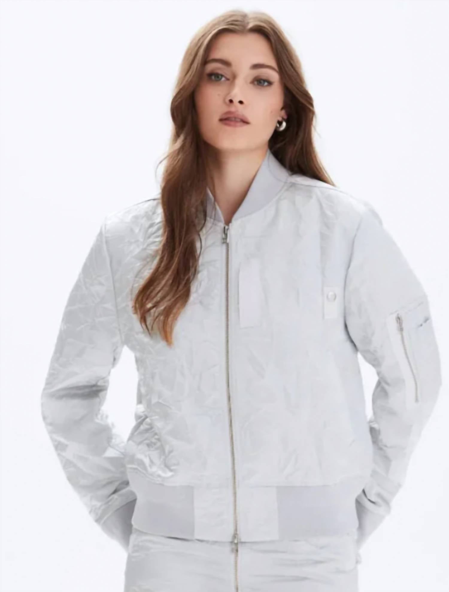 Chrldr - LENI-SLEEVE POCKET BOMBER JACKET