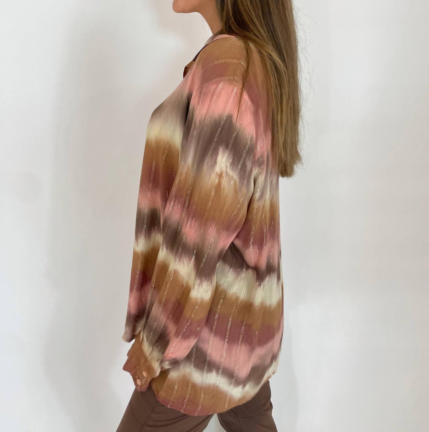 Leo Ugo - Aila Button-down Lurex Shirt
