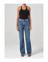 AGOLDE Leena High-rise Jean in placebo 1 - women's jeans