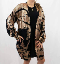 Jodifl - Metallic Paint Drip Print Cardigan