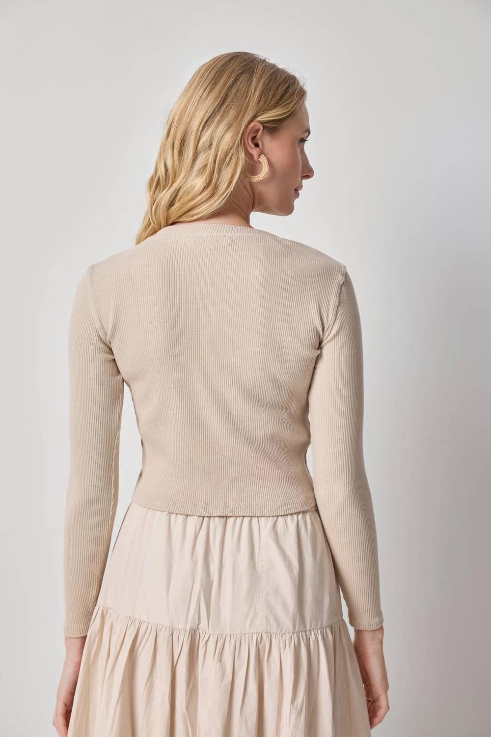 Lilla P - Mixed Media Cardigan