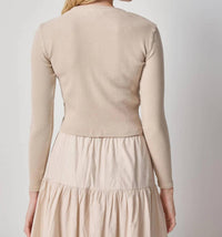 Lilla P - Mixed Media Cardigan