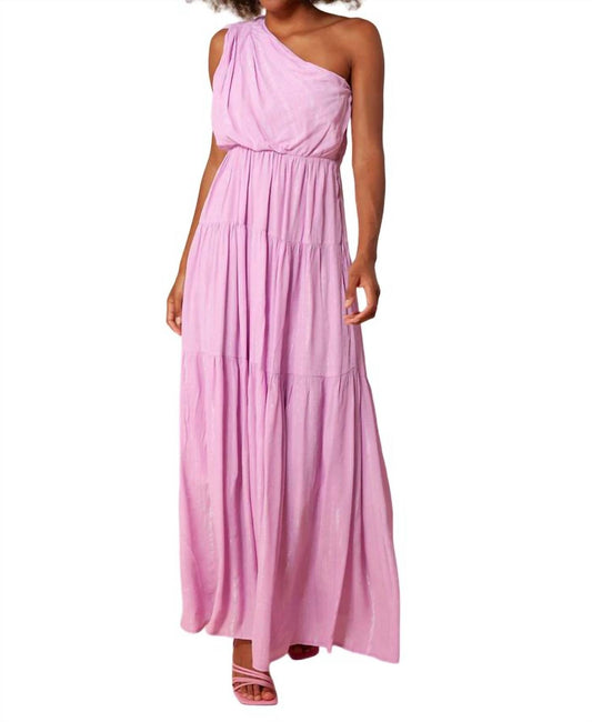 Hale Bob - Charlize Solid One Shoulder Maxi Dress