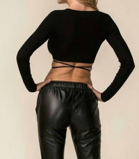 Sky To Moon - Strappy Long Sleeve Top