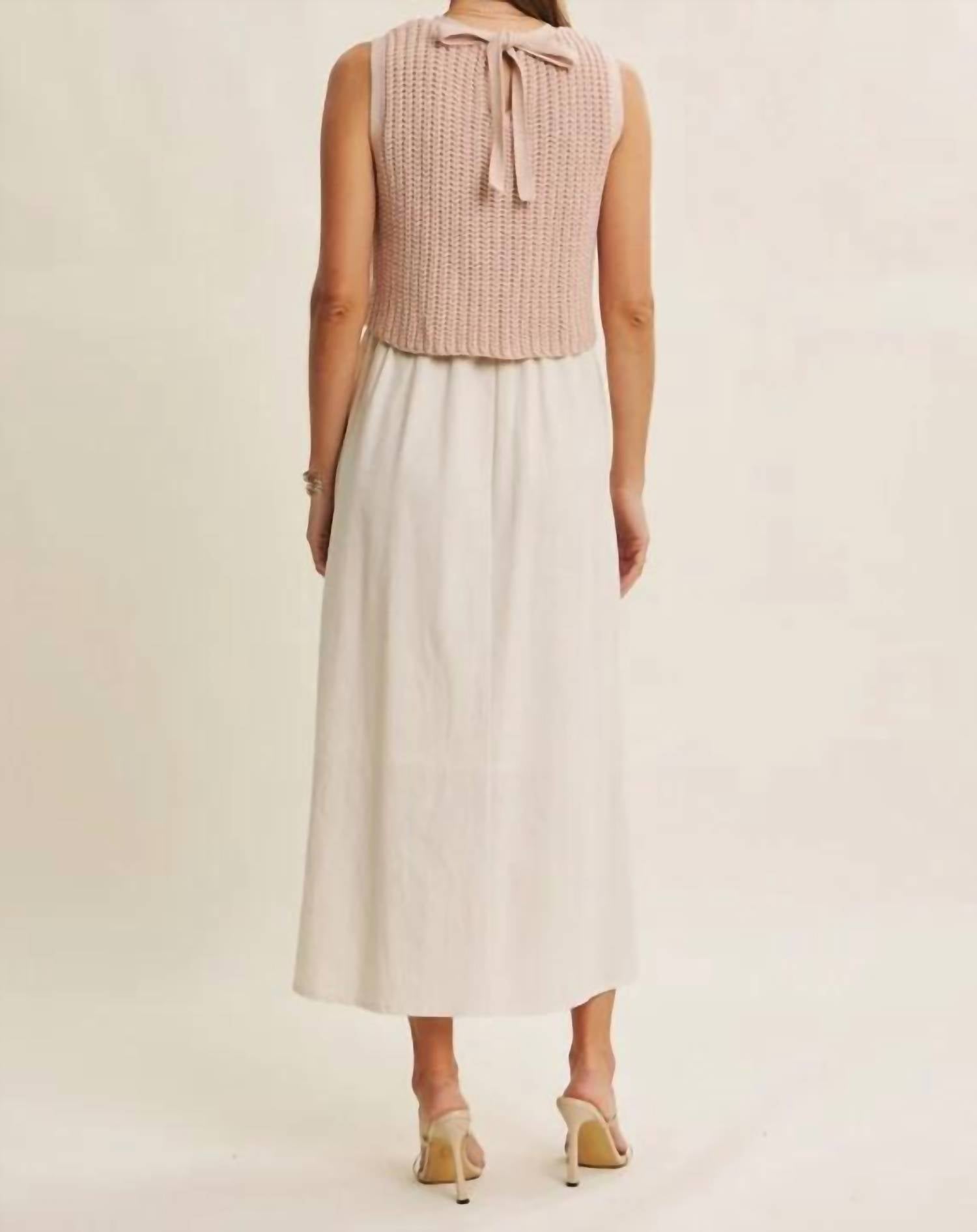 In February - Chucky Sweater Twofer Midi Dress