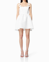 ELLIATT Enchantment Mini Dress in ivory - women's dress