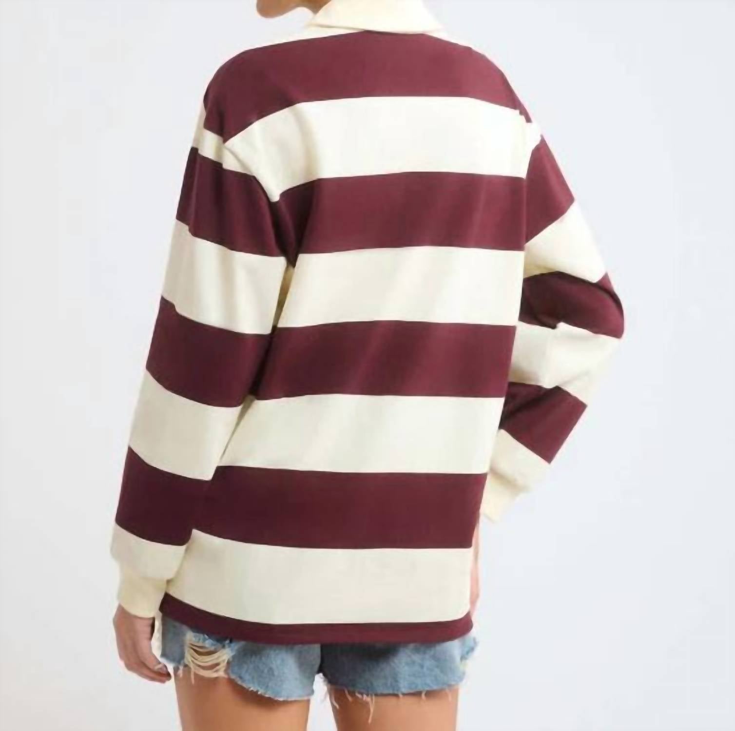 Rumored - Ivy League Pullover Top