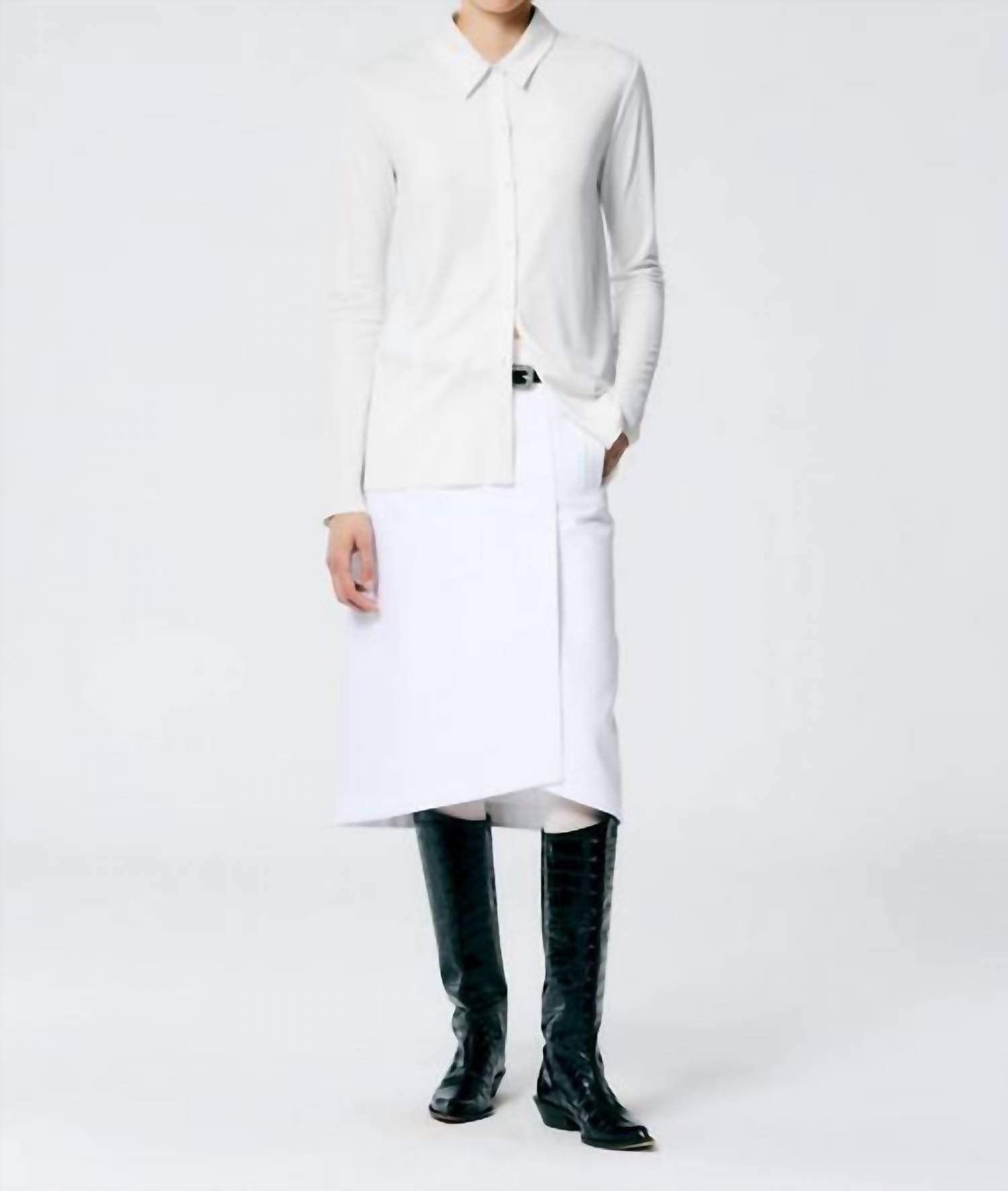 Tibi - Deeba Cupro Slim Shirt