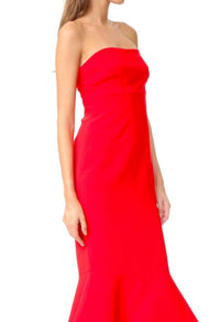 Cinq A Sept - Luna Strapless Flounce-hem Midi Dress