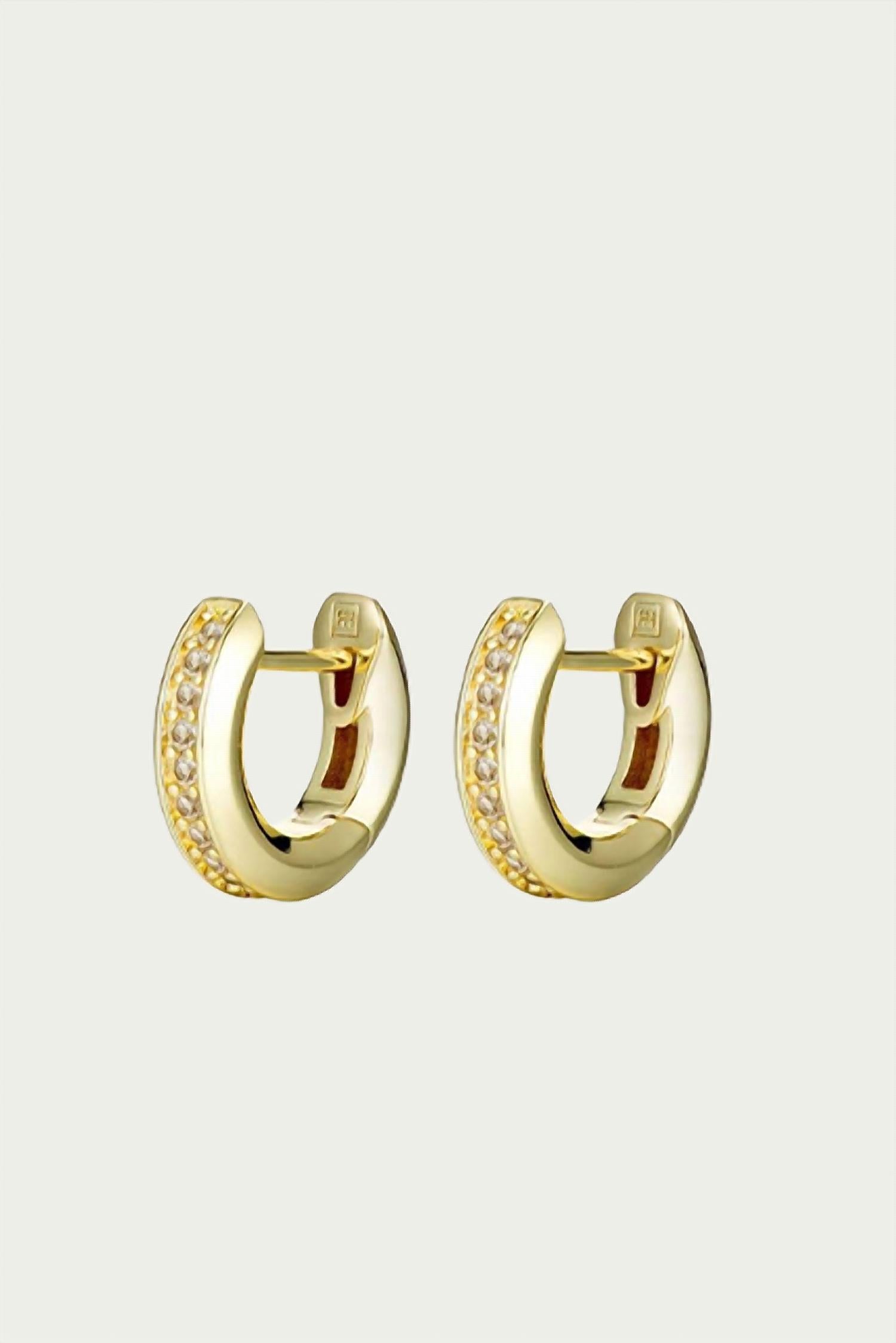 ION HUGGIE HOOP EARRINGS