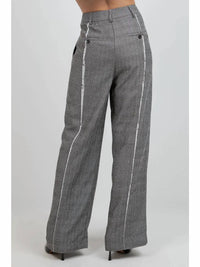 Whiteroom+Cactus - Fray Edge Detailed Straight Leg Trousers