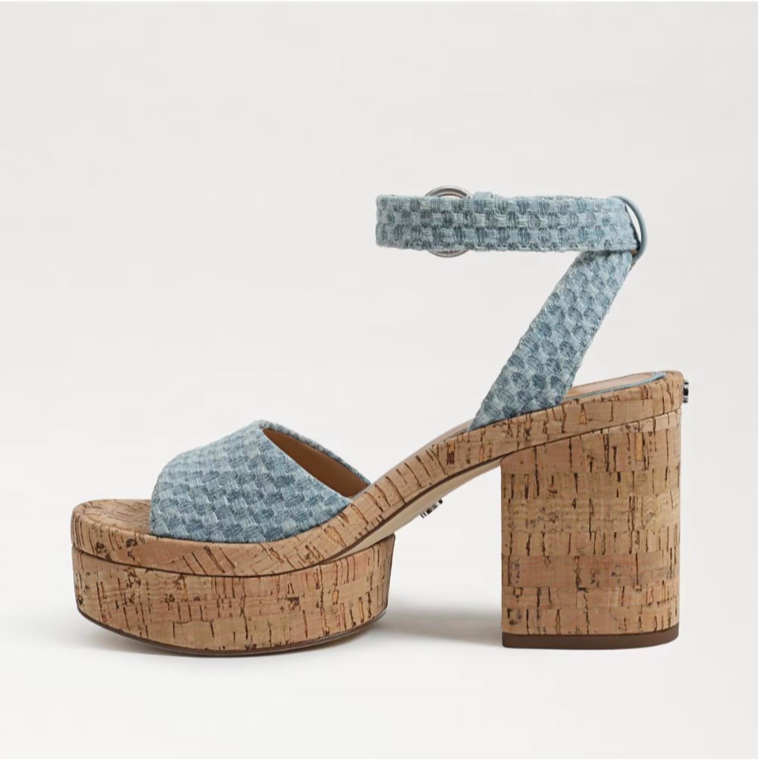 Sam Edelman - Women's Immie Ankle Strap Open Toe Block Heeled Sandals