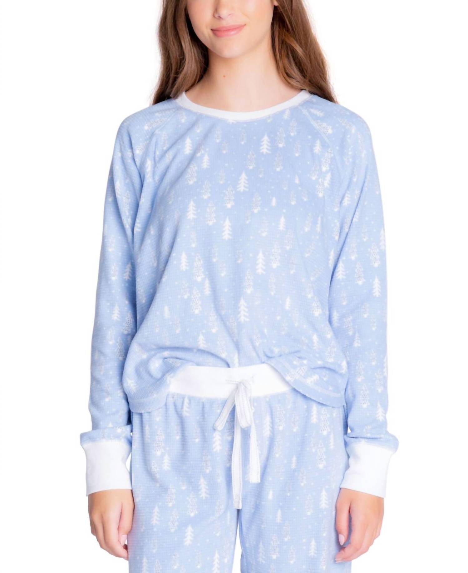 Insomniax - Printed Long Sleeve Pajama Top