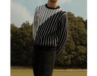 Ingmarson - Thin Striped Diagonal Wool & Cashmere Jumper