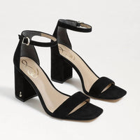 Sam Edelman Women's Daniella Suede Block Heel Sandal in black - women's sandal - view 4
