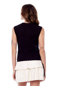 Madison Ivy Drawstring Sleeveless Top