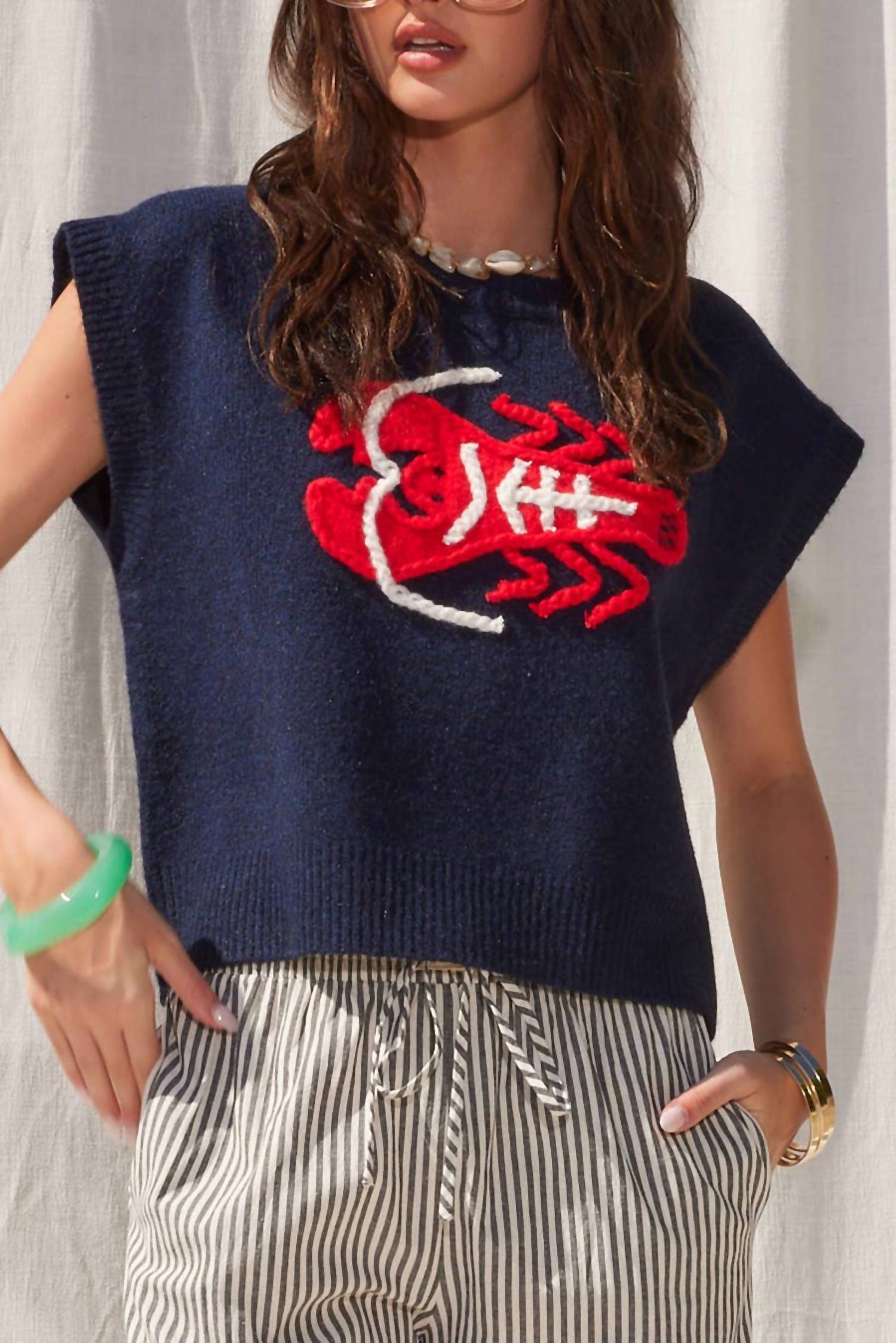 Illa Illa - Lobster Design Soft Knit Sweater