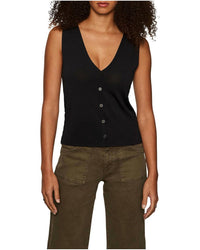 Sanctuary - Knit Button Front Tank Top