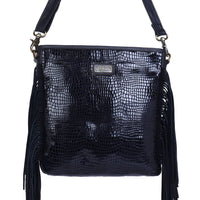 Sixtease Bags - Women's Leather Fringed Crossbody