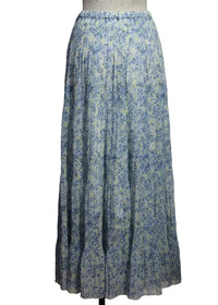Alison Sheri - Women's Tiered Maxi Pastel Print Skirt
