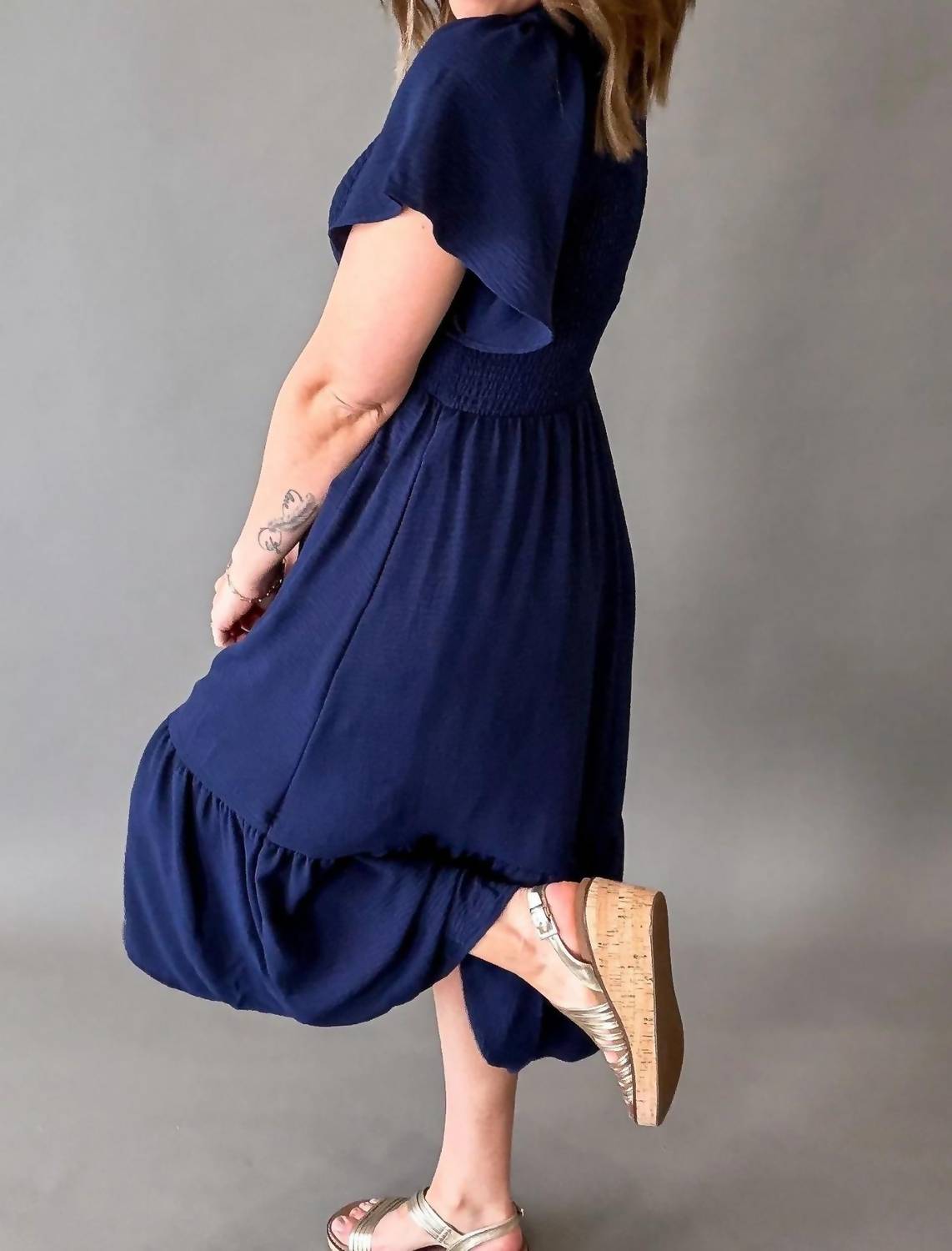 Mikarose - Smocked Midi Dress