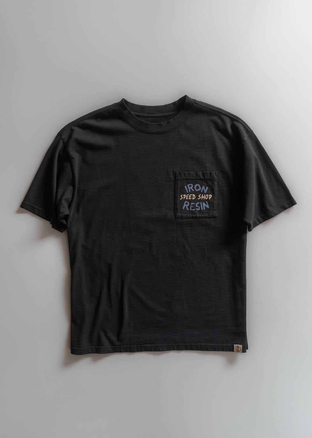 Iron & Resin Men's Speed Shop Pocket Tee in black - men's t-shirt