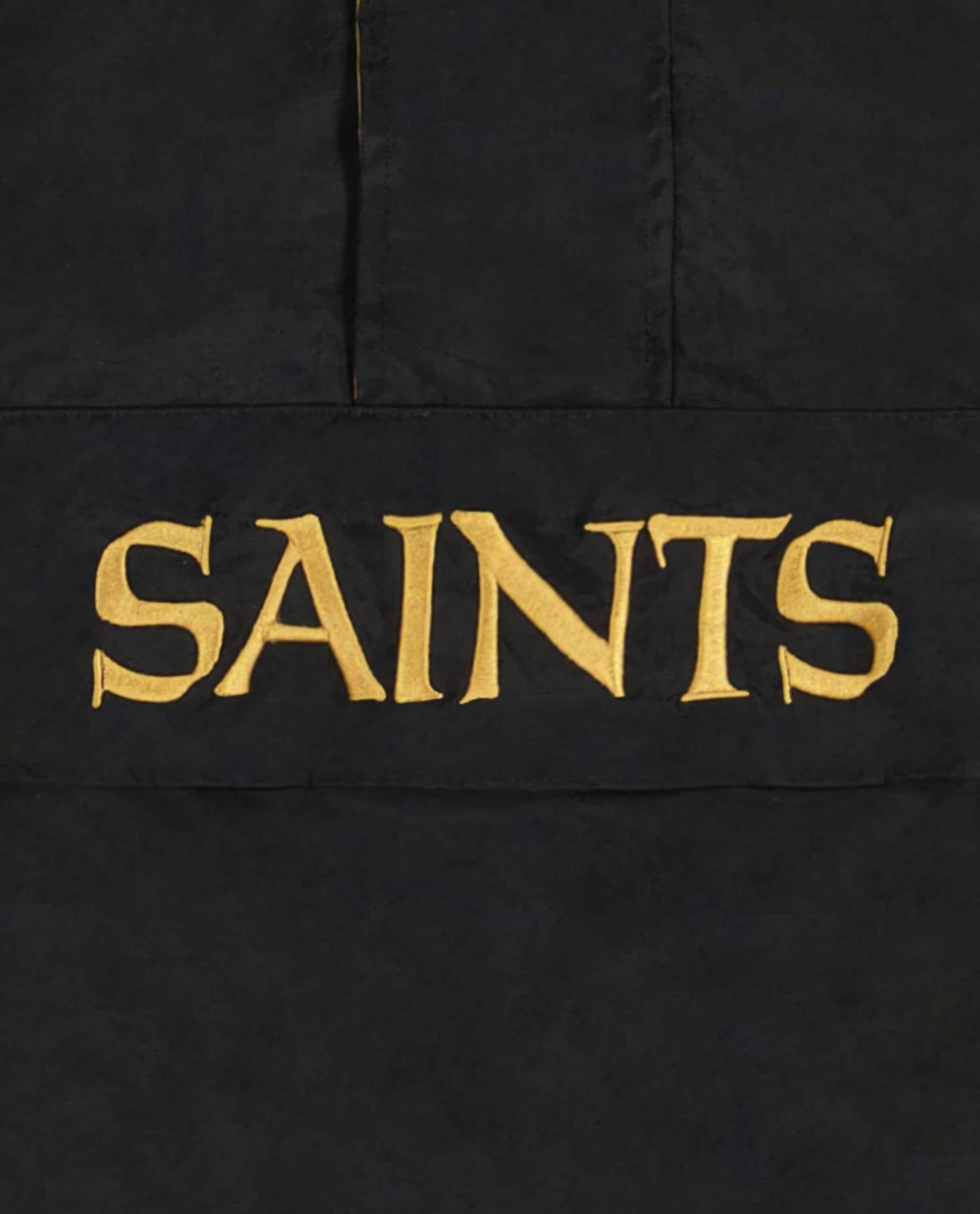 Starter - Men's New Orleans Saints Pullover Half-zip Starter Jacket