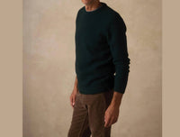 The Normal Brand Homebound Crewneck Sweater in dark sea - men's sweater - alternate view