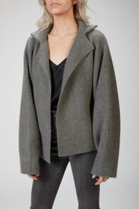 CASHMERE AND WOOL-BLEND KIMONO JACKET